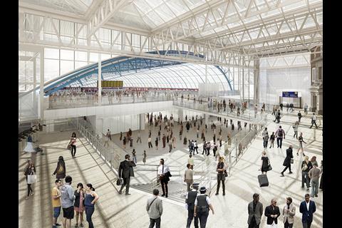 A £800m package of works is intended to provide a 30% increase in peak capacity on routes into London Waterloo station.
